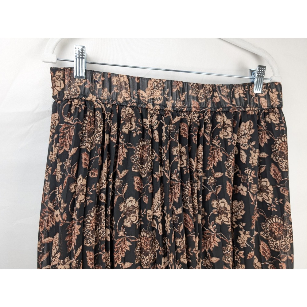 Vintage Y2K Floral Fairy Grunge Maxi Skirt Size XL Brown Cottagecore Earthy Boho - Picture 7 of 9